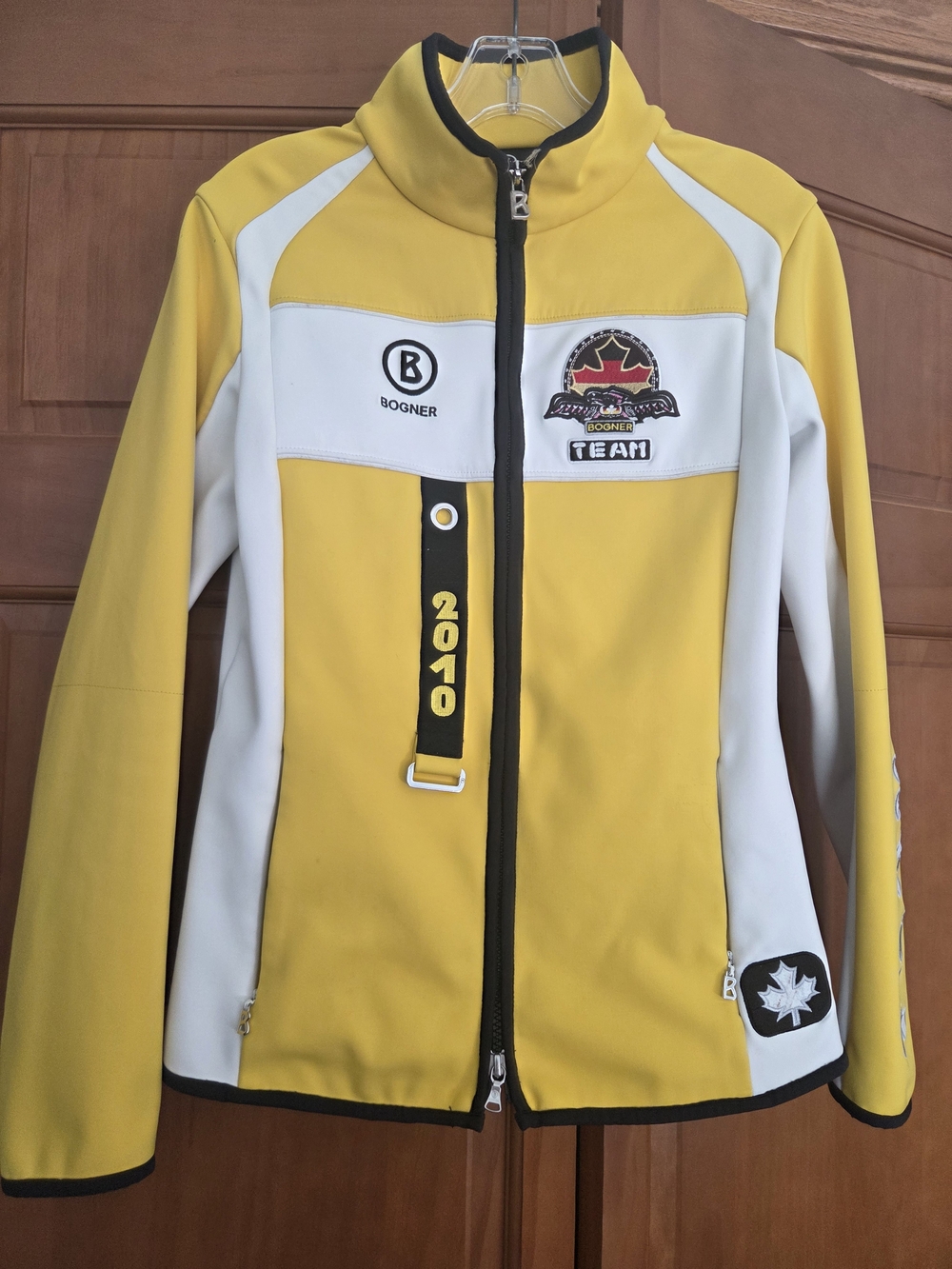 Bogner Yellow and White Women's Ski Softshell Jacket